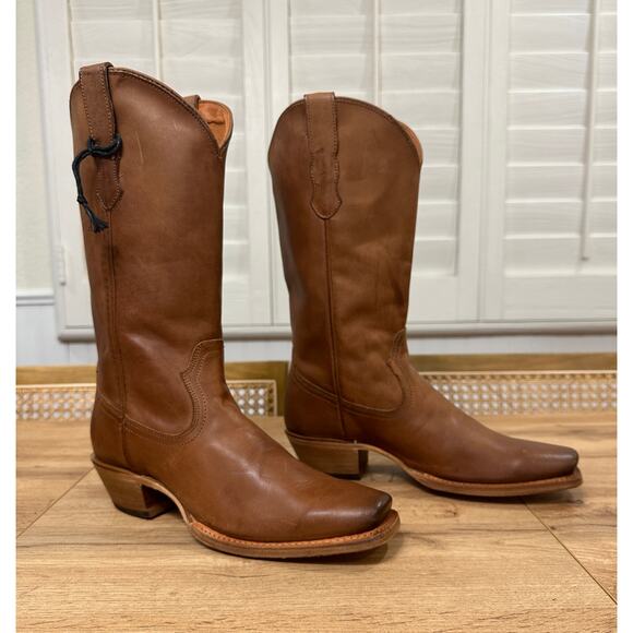 Cleo + Wolf Women's Ivy Western Cowboy Boots Brown Leather Size 9 NWOB Stylish - Picture 3 of 16